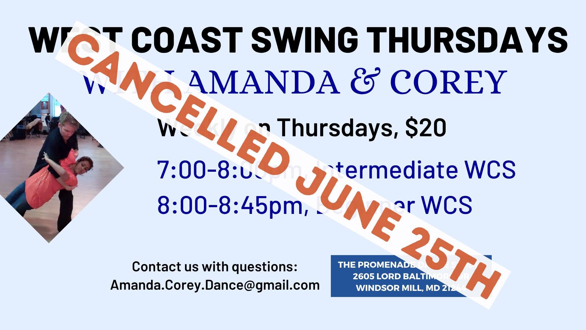 West Coast Swing Thursdays With Amanad & Corey
