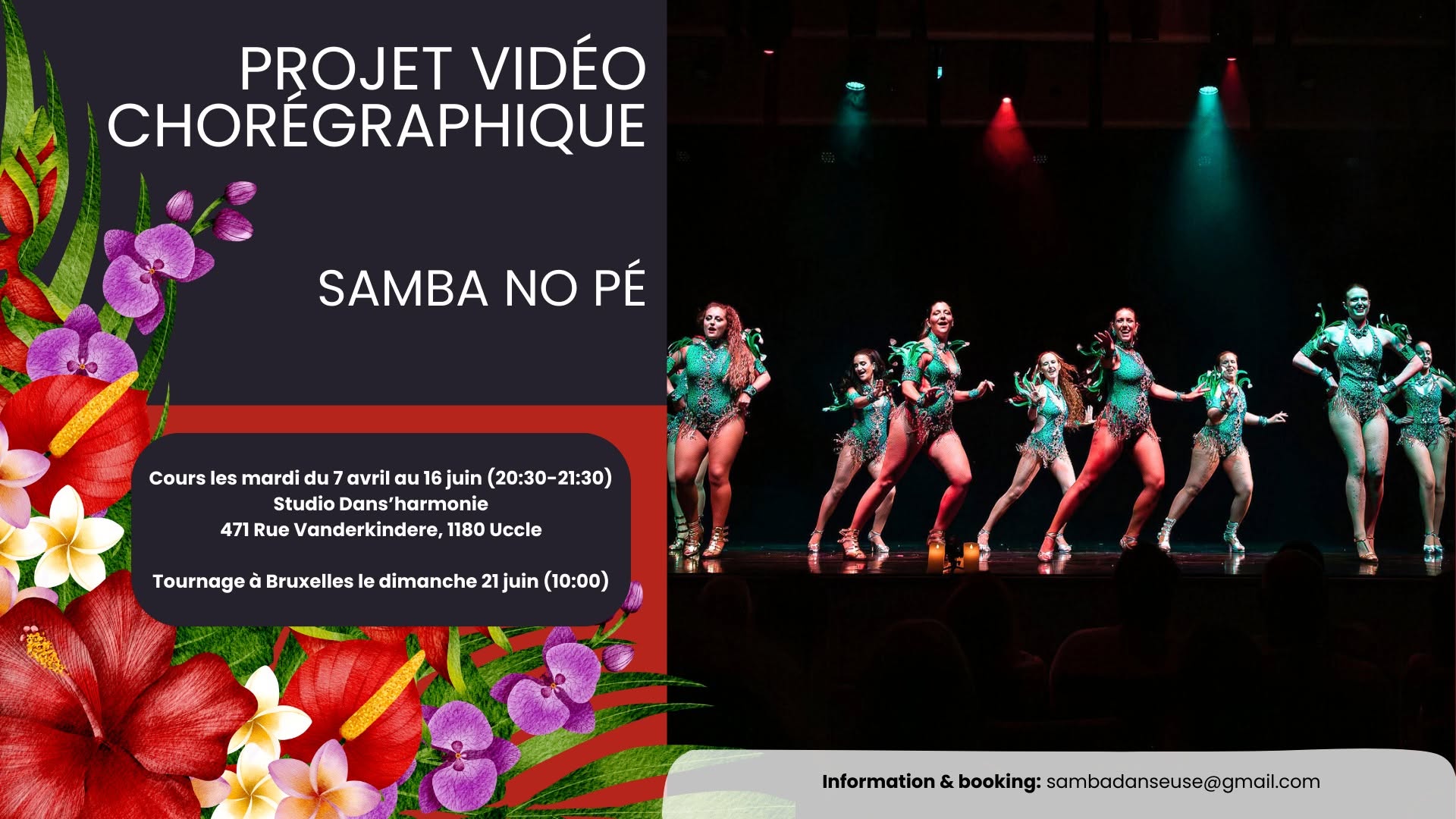 Projet vidéo chorégraphique - Samba No Pé