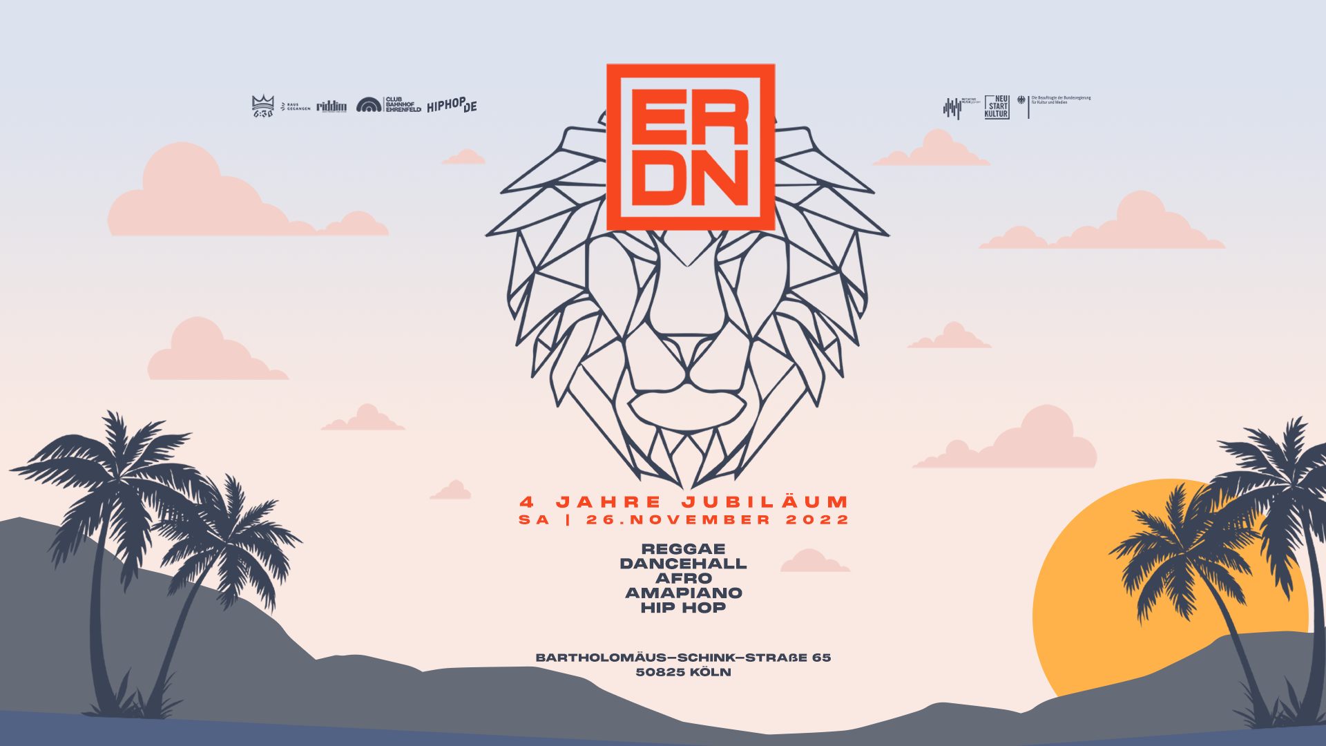 Ehrenfeld Reggae Dancehall Night • 4 Years Anniversary w Pow Pow, Warrior Sound, Talawah & 6:30