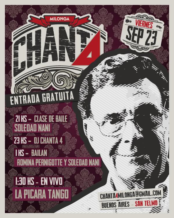 Este viernes 23 09 La Pícara en Chanta 4!