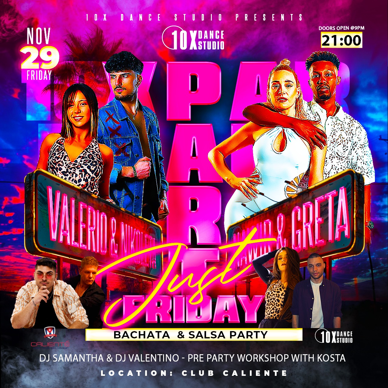 10X DS PARTY GUEST ARTISTS FROM ITALY SALSA & BACHATA PARTY