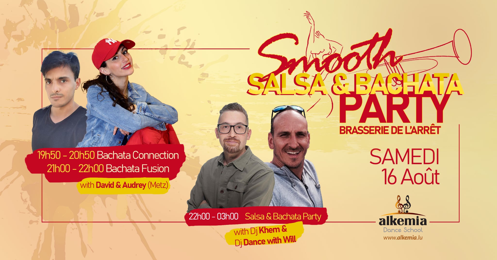 Smooth Salsa & Bachata Nights. 2 Workshops Bachata avec David & Audrey (couple inédit de Metz).