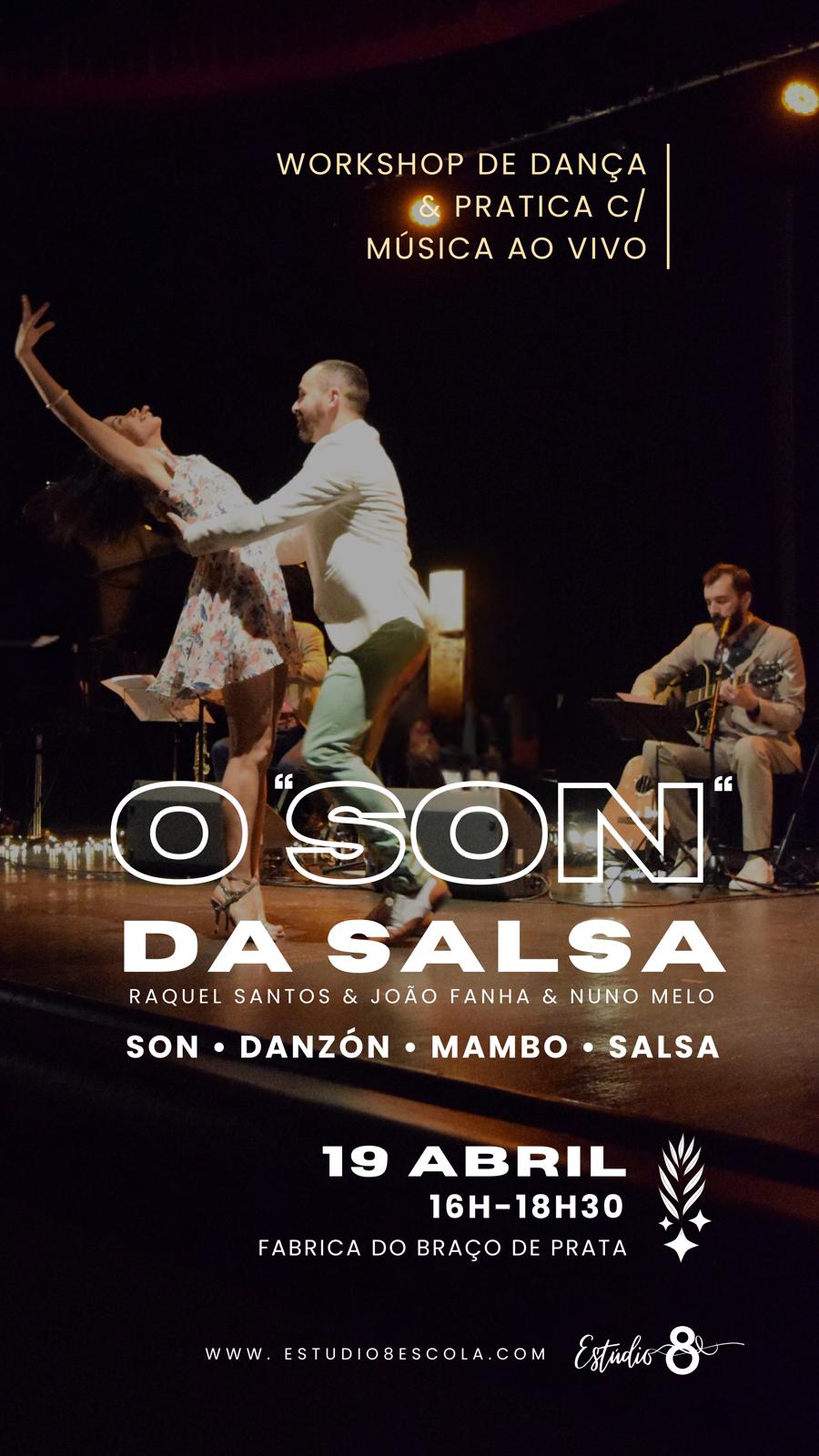 WORKSHOP de Dança com Música ao Vivo: "O SON DA SALSA" na Fábrica do Braço de Prata