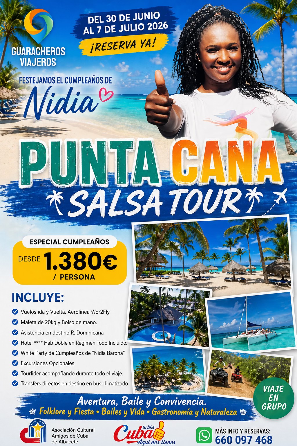 Punta Cana Salsa Tour by Guaracheros Viajeros "Especial Cumpleaños"