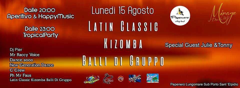 Lunedi 15 agosto Pepenero Village Beach & Mirage Tropical Party !