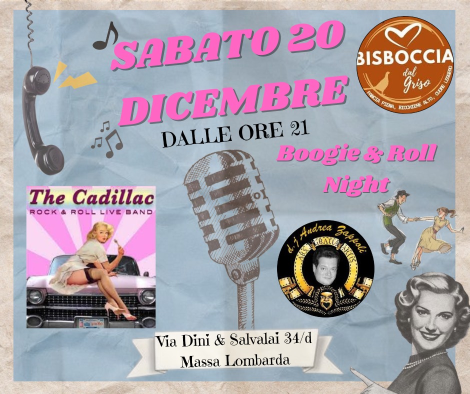š„Boogie & Roll Night The Cadillac & DJ Zapš„