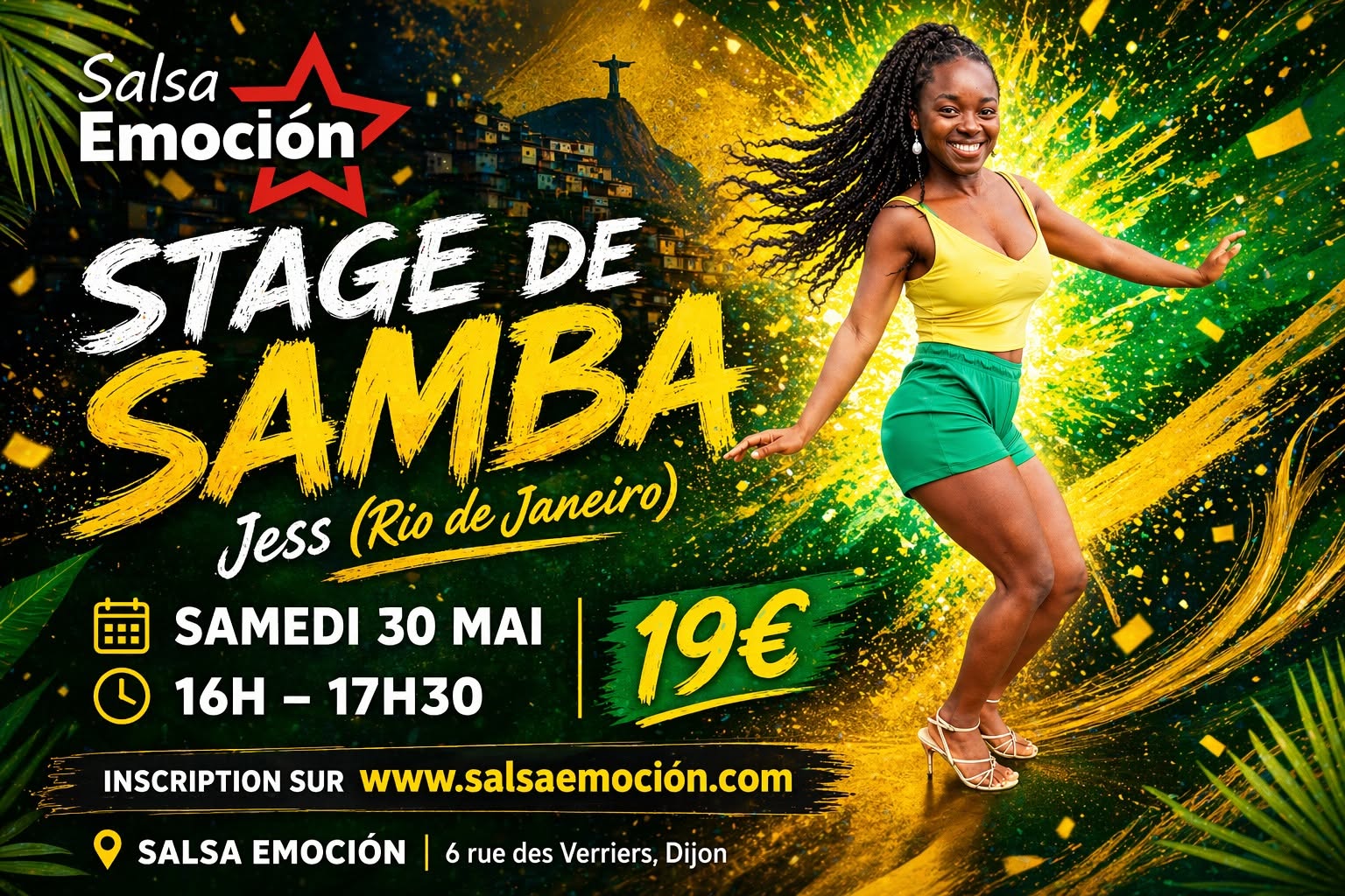 Stage de Samba L’énergie du Brésil débarque à Dijon