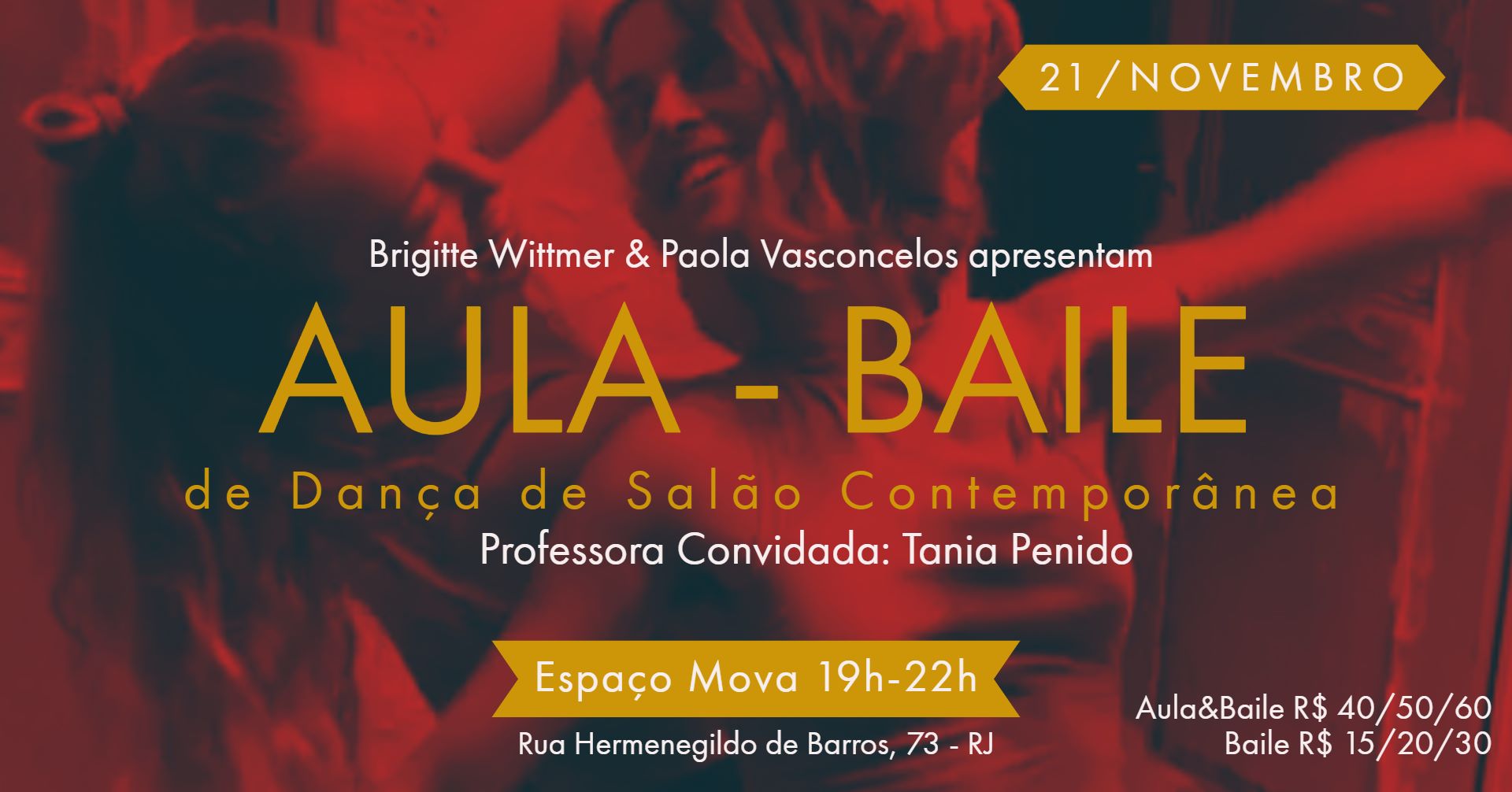 Aula-Baile de Dança de Salão Contemporânea