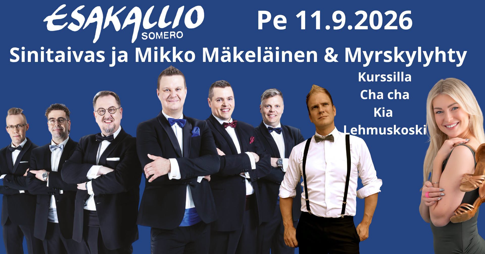 Sinitaivas ja Mikko Mäkeläinen & Myrskylyhty iltatansseissa
