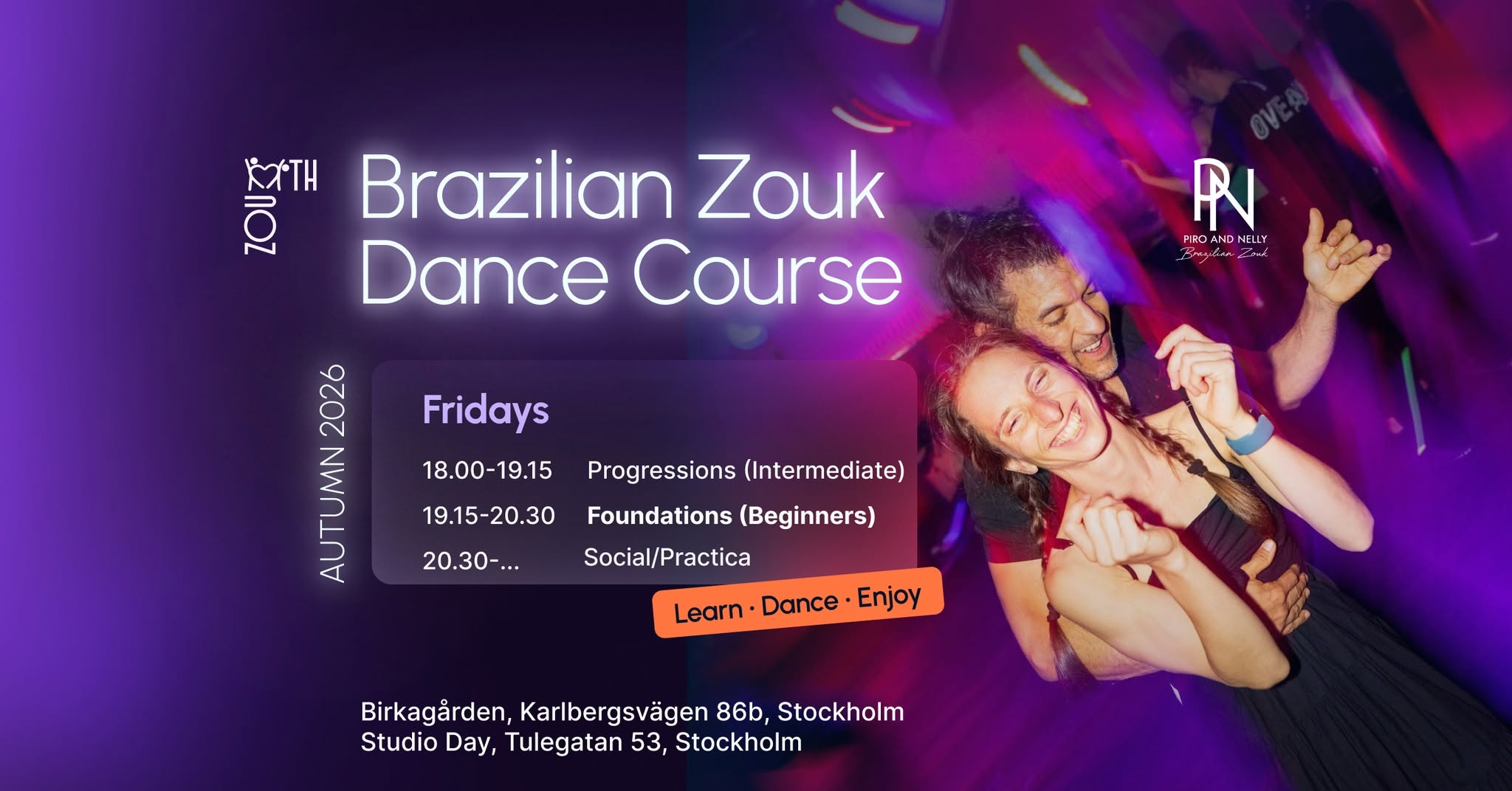 Brazilian Zouk Dance Course Stockholm