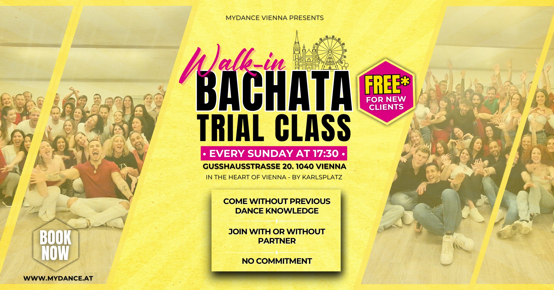 FREE* BACHATA TRIAL CLASS Every Sunday at MyDance