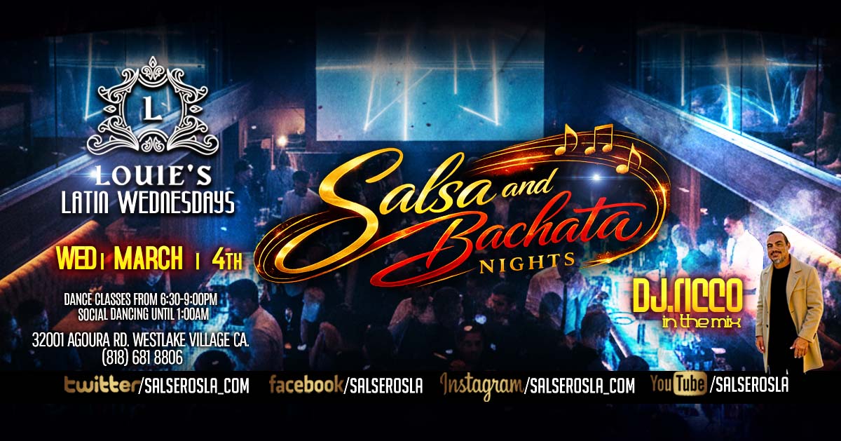 Dj.Ricco in the Mix, Salsa & Bachata Wednesday at Club Louie's