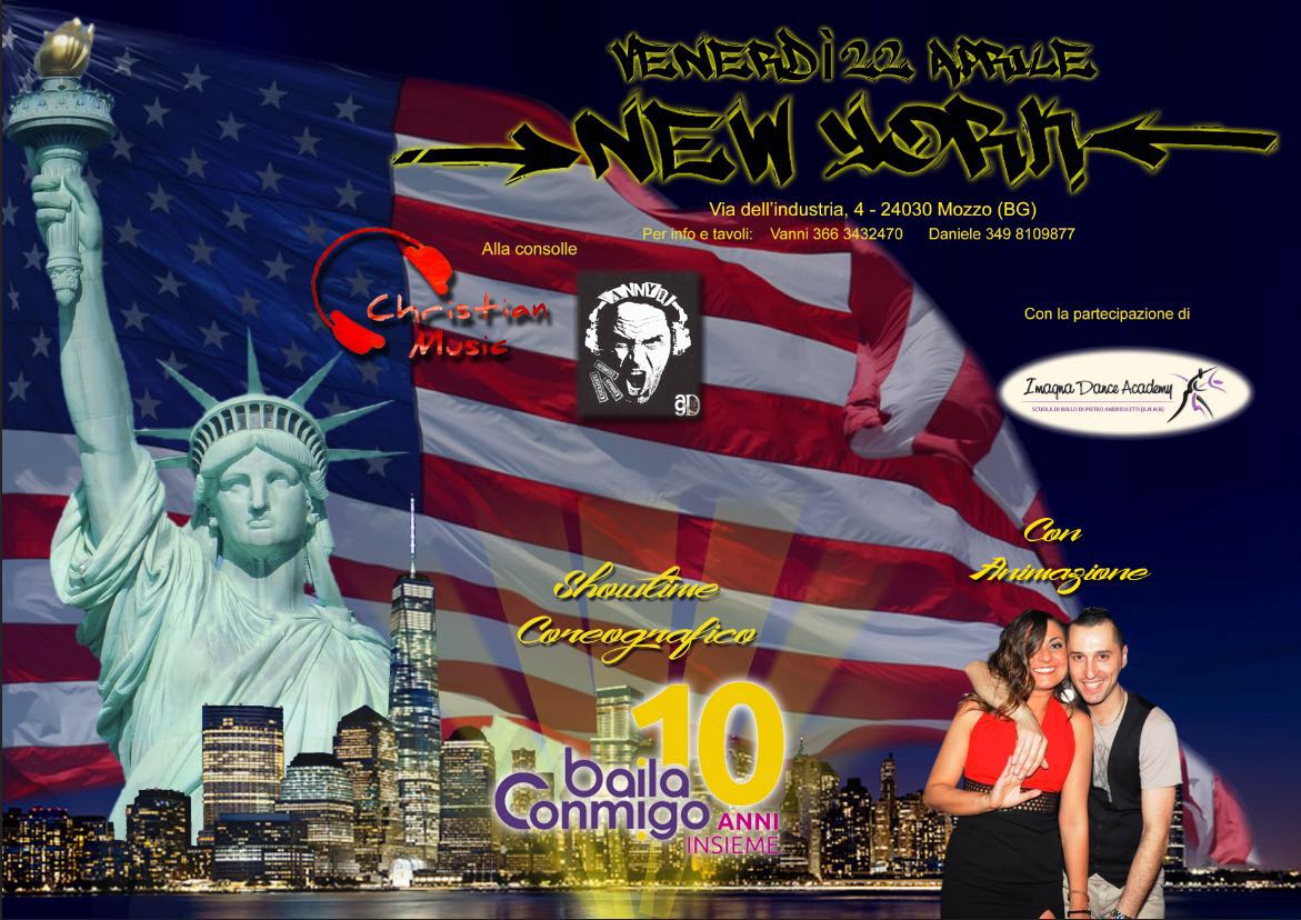 Serata Latina Con Animazione E Show Coreografico Baila Conmigo - New York