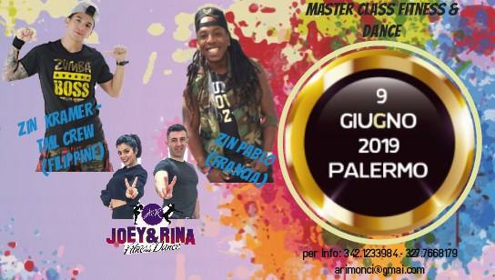 Master Class Dance e Fitness a Palermo il 9 Giu 2019