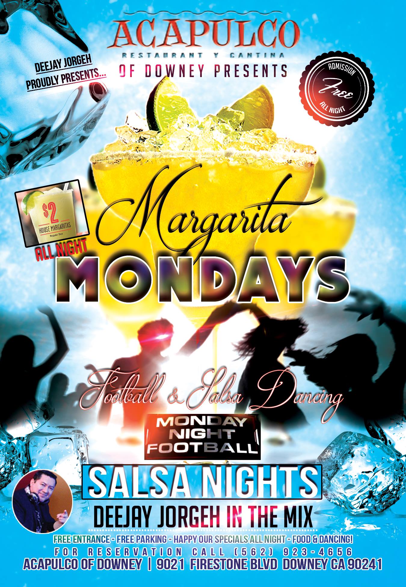 Salsa mondays at acapulco of downey!