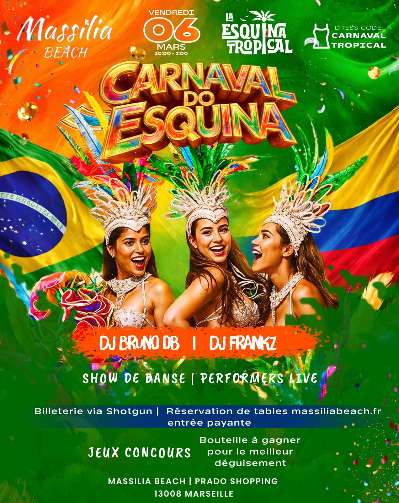 🎭🔥 CARNAVAL DO ESQUINA (RIO & BARRANQUILLA) À MARSEILLE ! 🔥🎭
