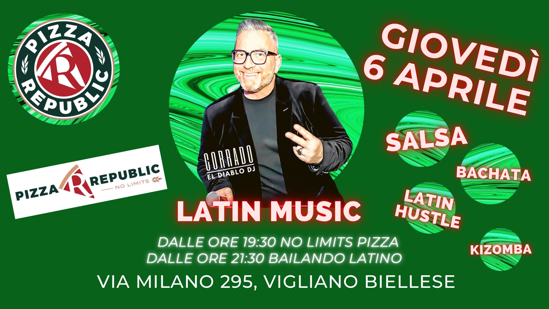 Serata Latina e Pizza No Limits