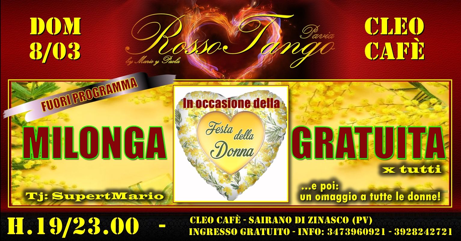 RossoTangoDonna - 8 marzo - EVENTO GRATUITO