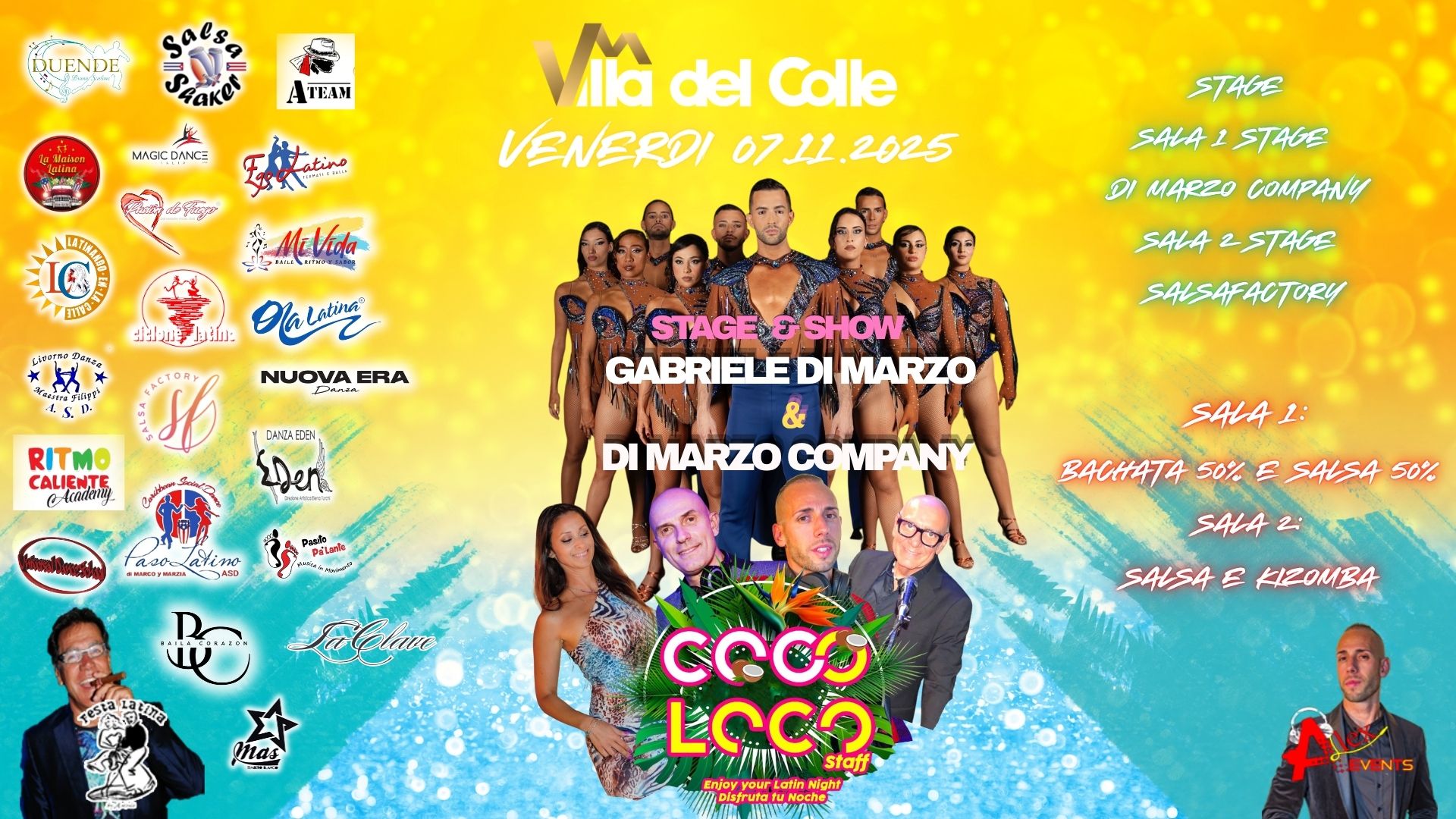 Venerdi 07 11 25 CocoLoco Latino @Villa del Colle