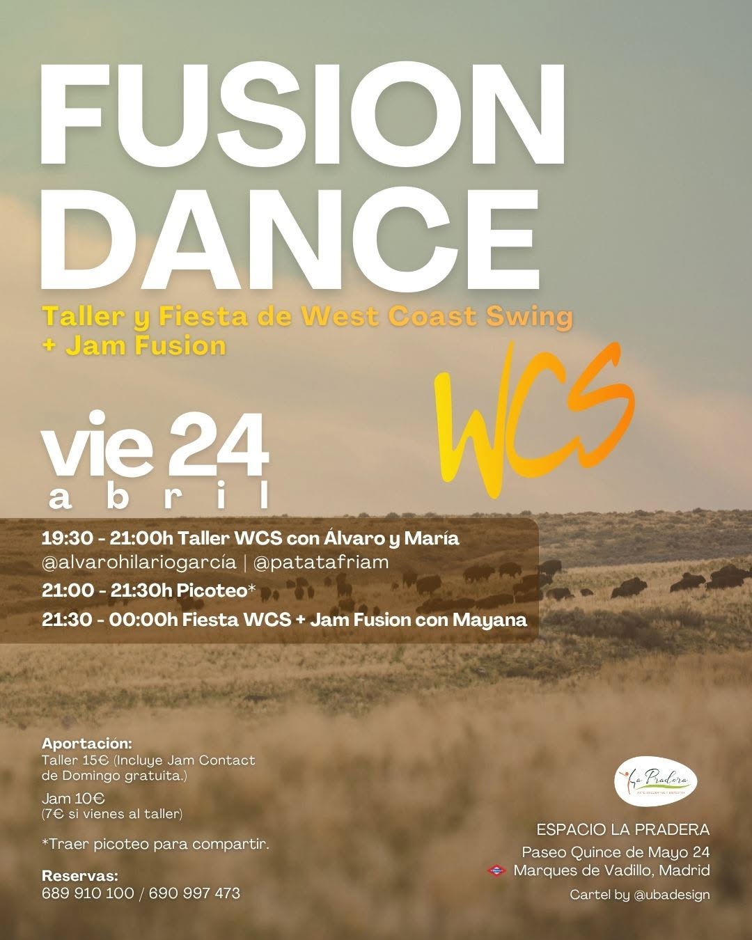 FUSION DANCE - Taller WCS y Jam Fusion