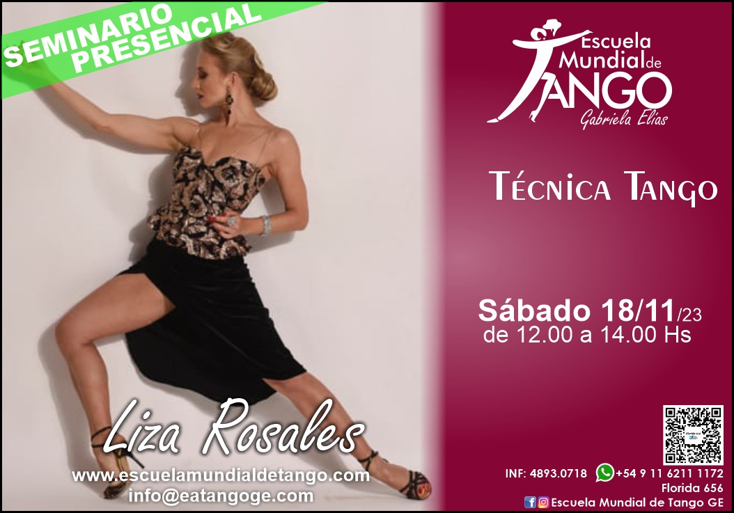 Liza Rosales Seminario de Tecnica para Ambos Roles en Buenos Aires Sab 18_nov 12hs