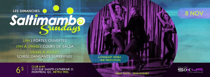 Saltimambo Sundays - Dimanche le 8 Nov