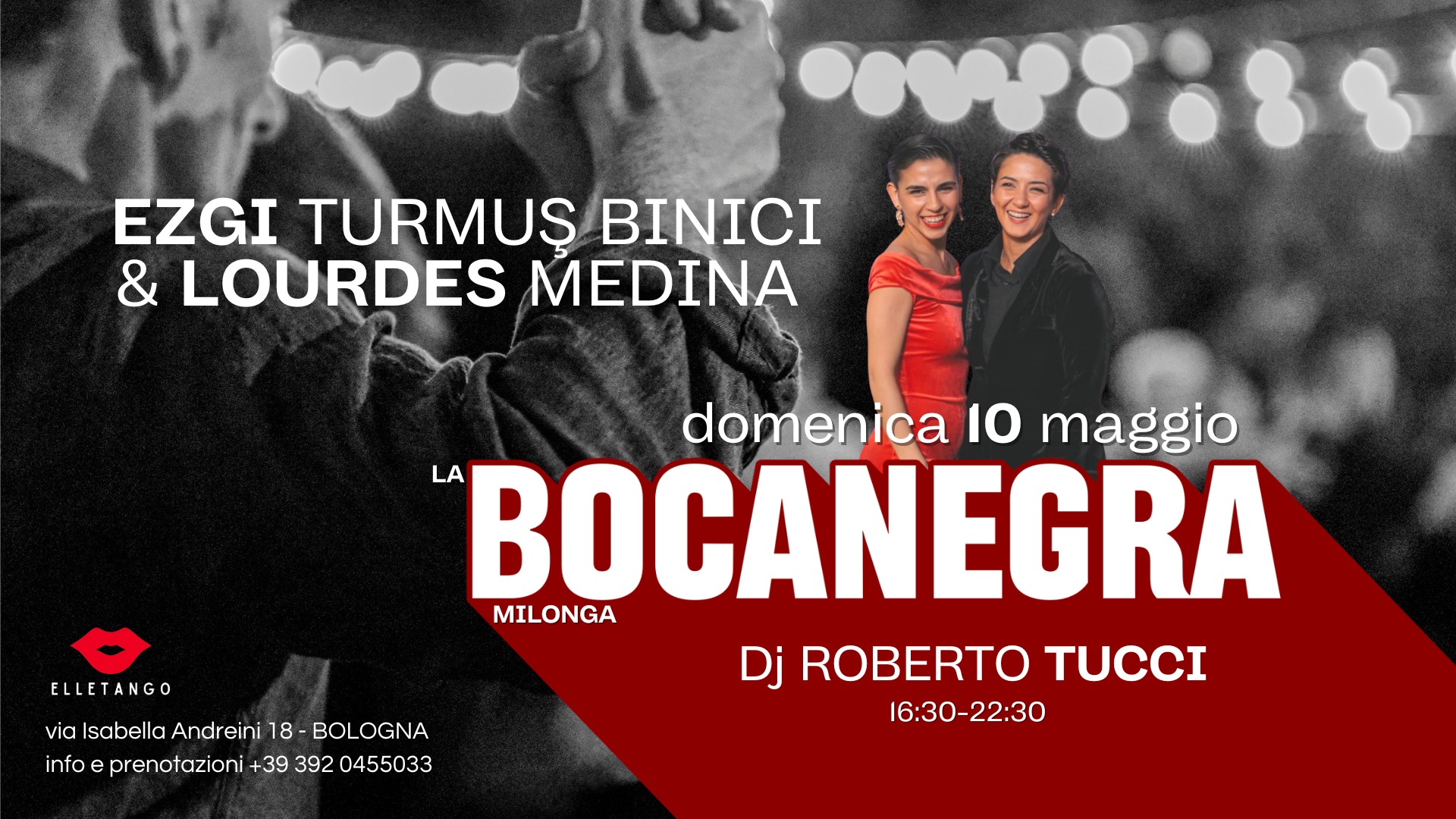 Milonga La Bocanegra - dj Roberto Tucci + esibizione di Ezgi & Lourdes
