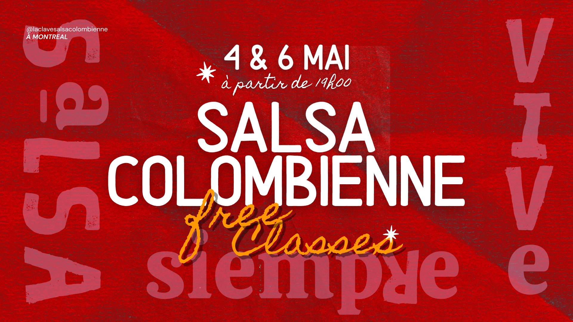 PORTES OUVERTES - Salsa Colombienne avec La Clave.