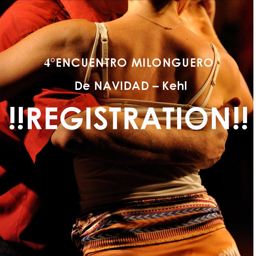 Inscription Encuentro milonguero De Navidad 4° -Kehl