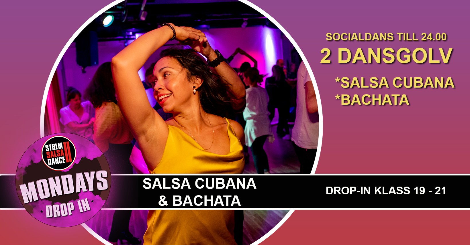 Salsa Cubana & Bachata drop-in 26 december på Stockholm Salsa Dance!