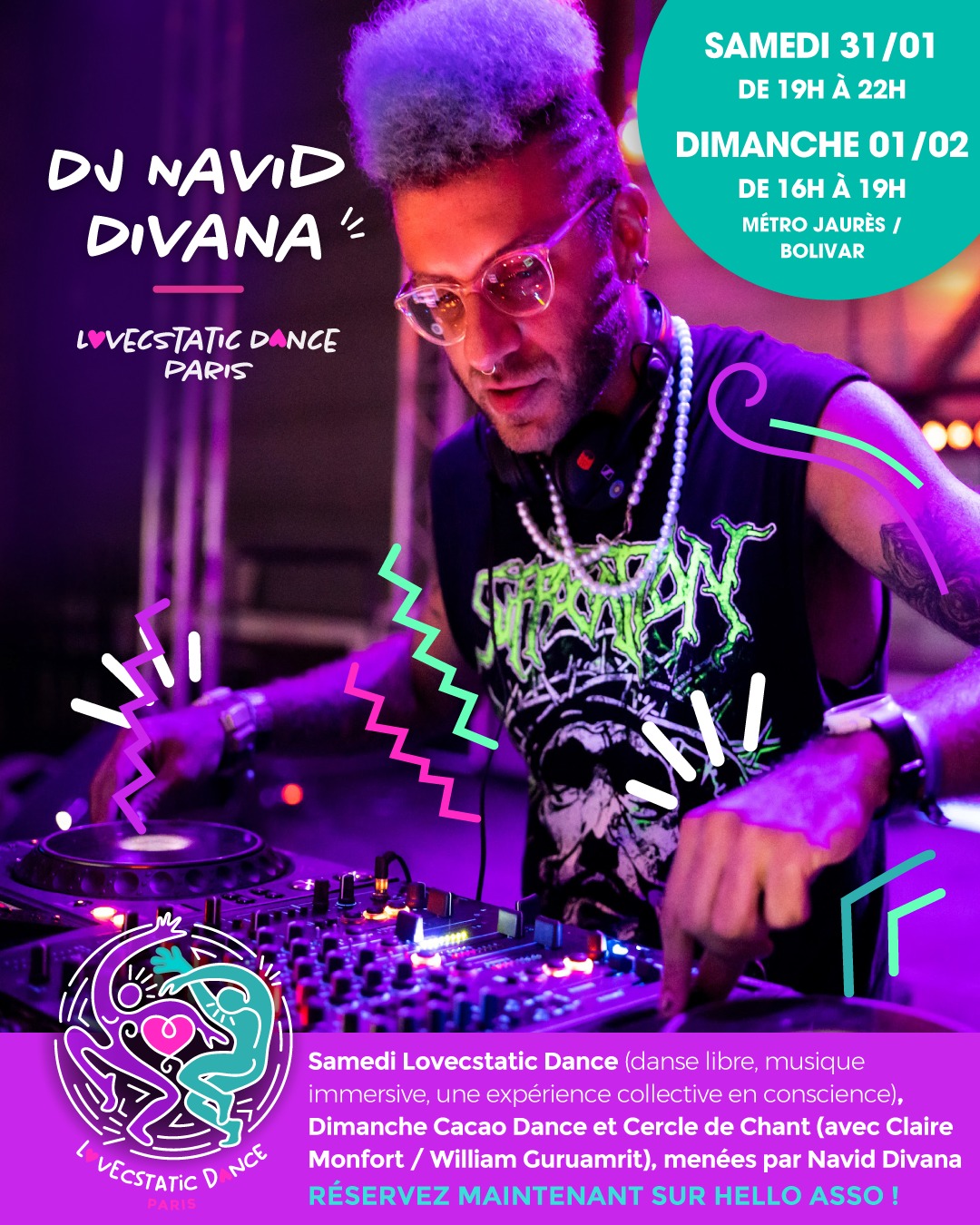 Lov Ecstatic Dance Paris avec DJ Navid Divana
