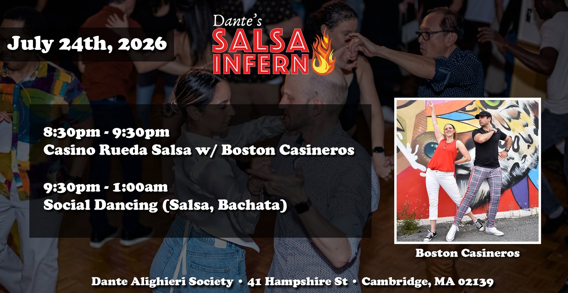 Dante's Salsa Inferno July 24th Salsa Bachata Social!