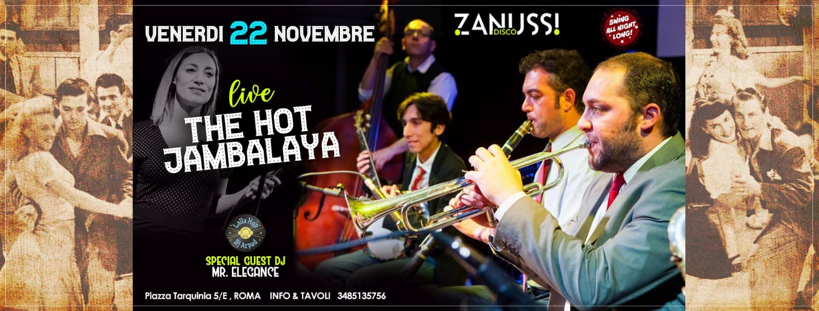 Swing All Night Long! Zanussi - Roma live The Hot Jambalaya
