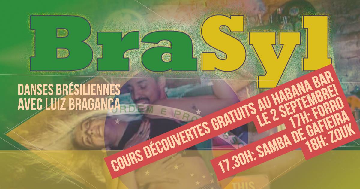 Cours gratuits de danses brésiliennes avec Luiz Bragança