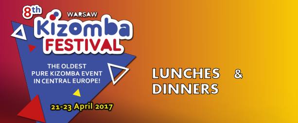 8th WKF lunches and dinners