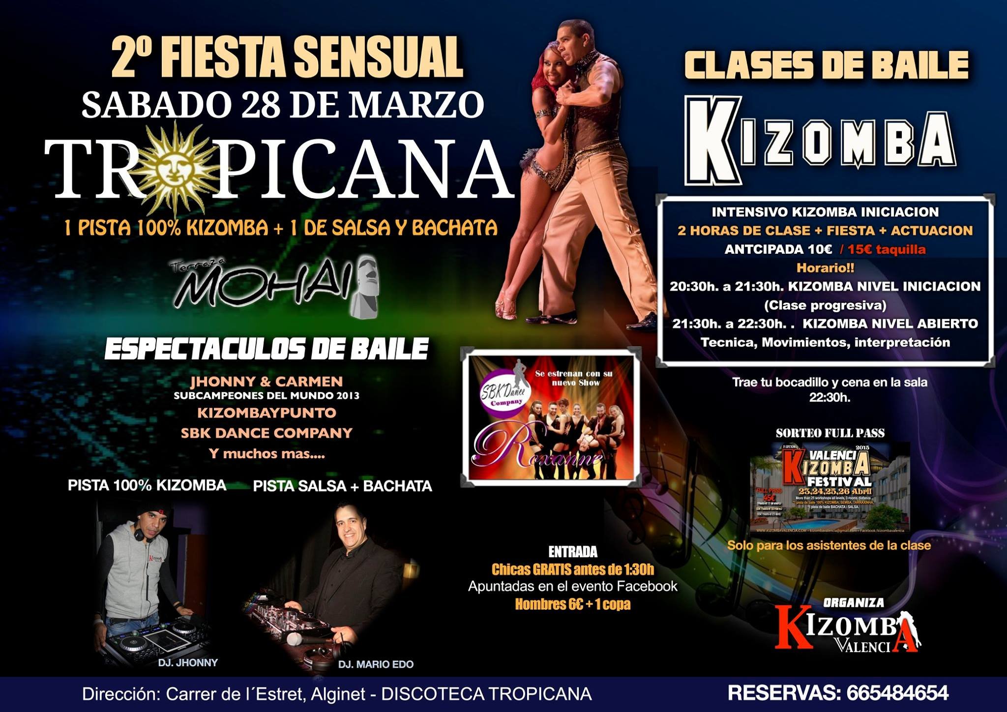 INTENSIVO 2 HORAS KIZOMBA INICIACION!! TROPICANA