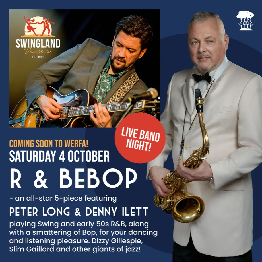 Jumpin' At The Woodlands @ WERFA Pavilion - live music night - Pete Long Denny Ilett