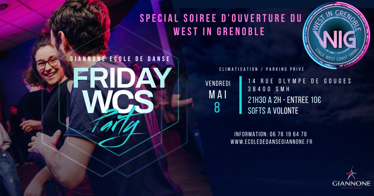 SOIREE WEST COAST SWING Ouverture West in Grenoble