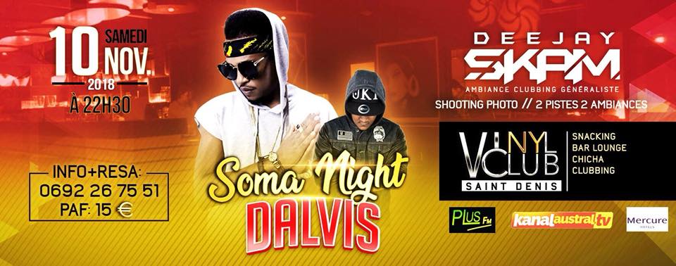 Dalvis DJ Skam au Vinyl Club St Denis
