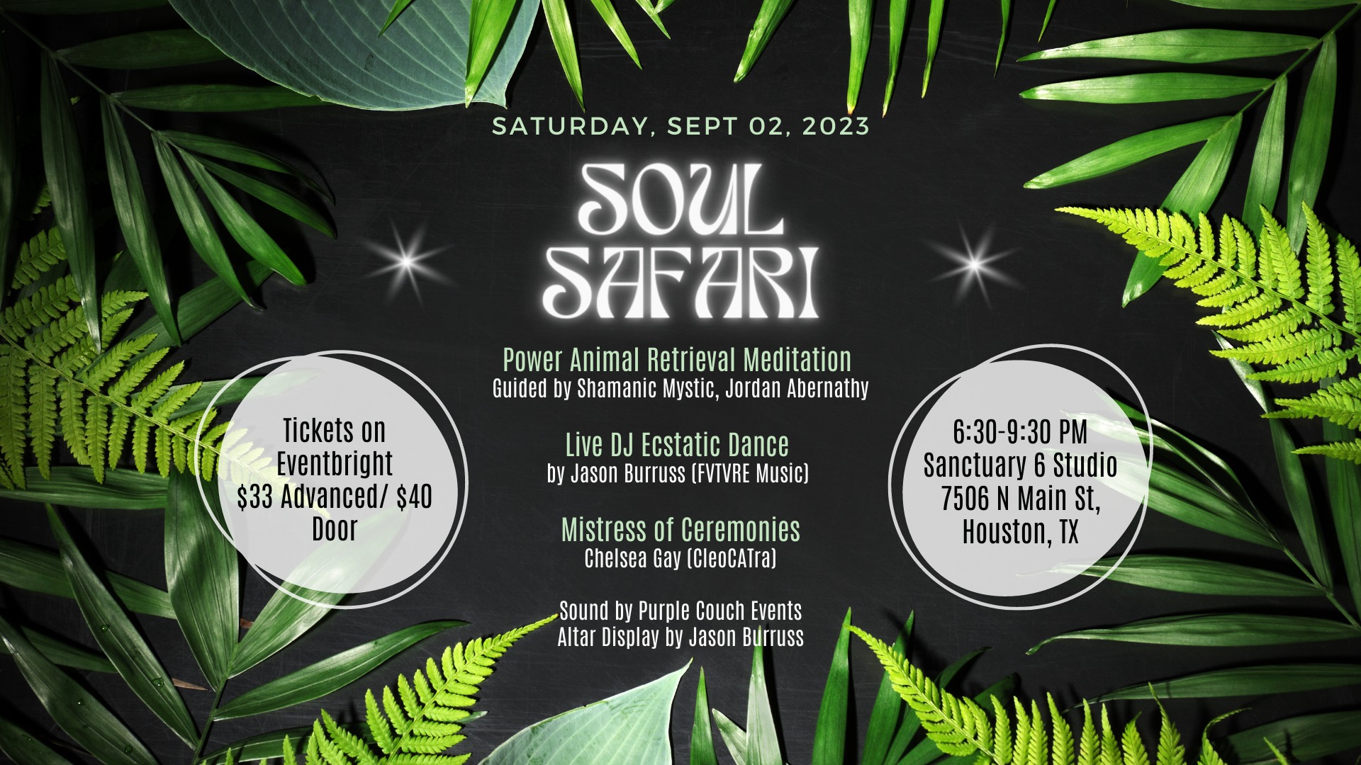 Soul Safari:Shaman-Led Spirit Animal Meditation and Live DJ Ecstatic Dance
