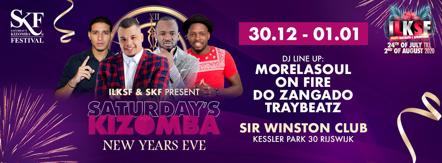 Saturday’s Kizomba New Years Eve 30 & 31 December 2019
