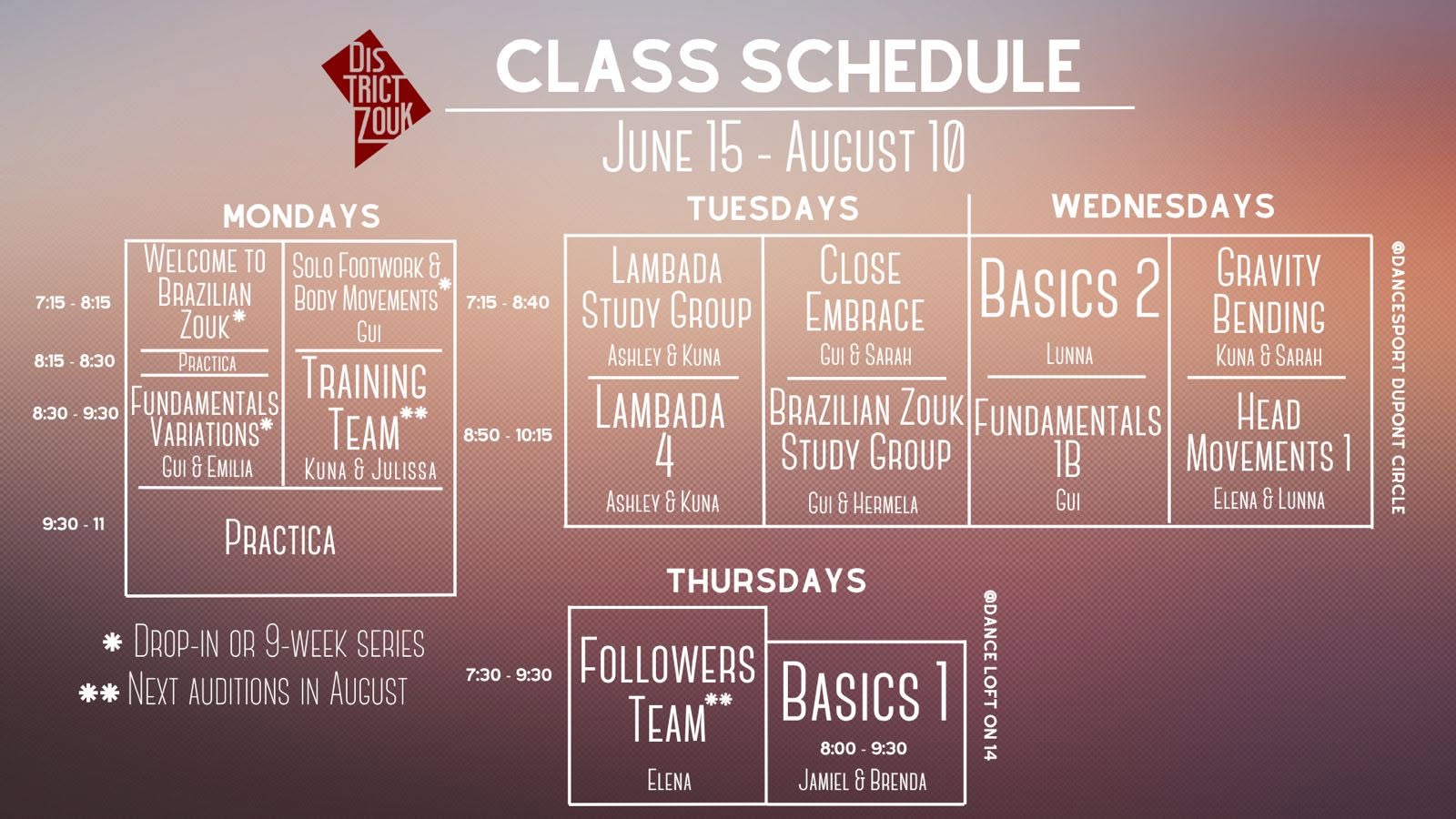 Progressive Zouk & Lambada Classes