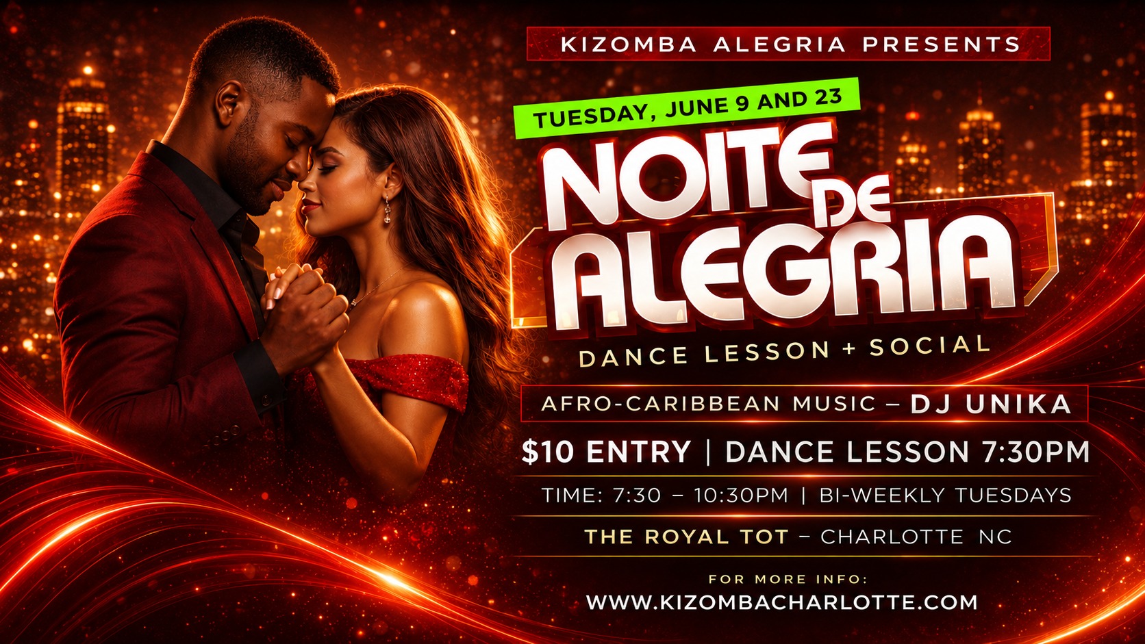 Noite De Alegria (with Kizomba Dance Lesson!)