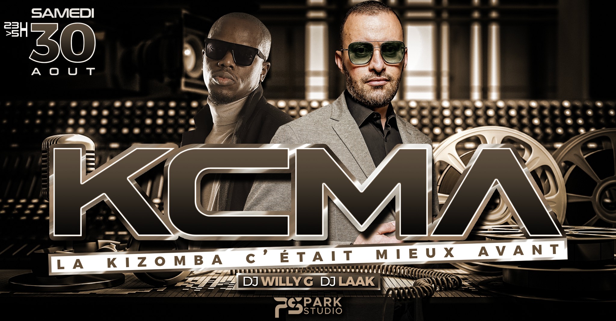 Samedi 30 Août 2025 - Kizomba C'etait Mieux Avant KCMA - Le Park Studio