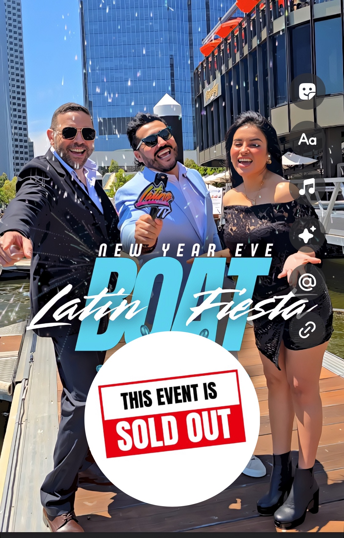 New Year’s Latin BOAT Fiesta