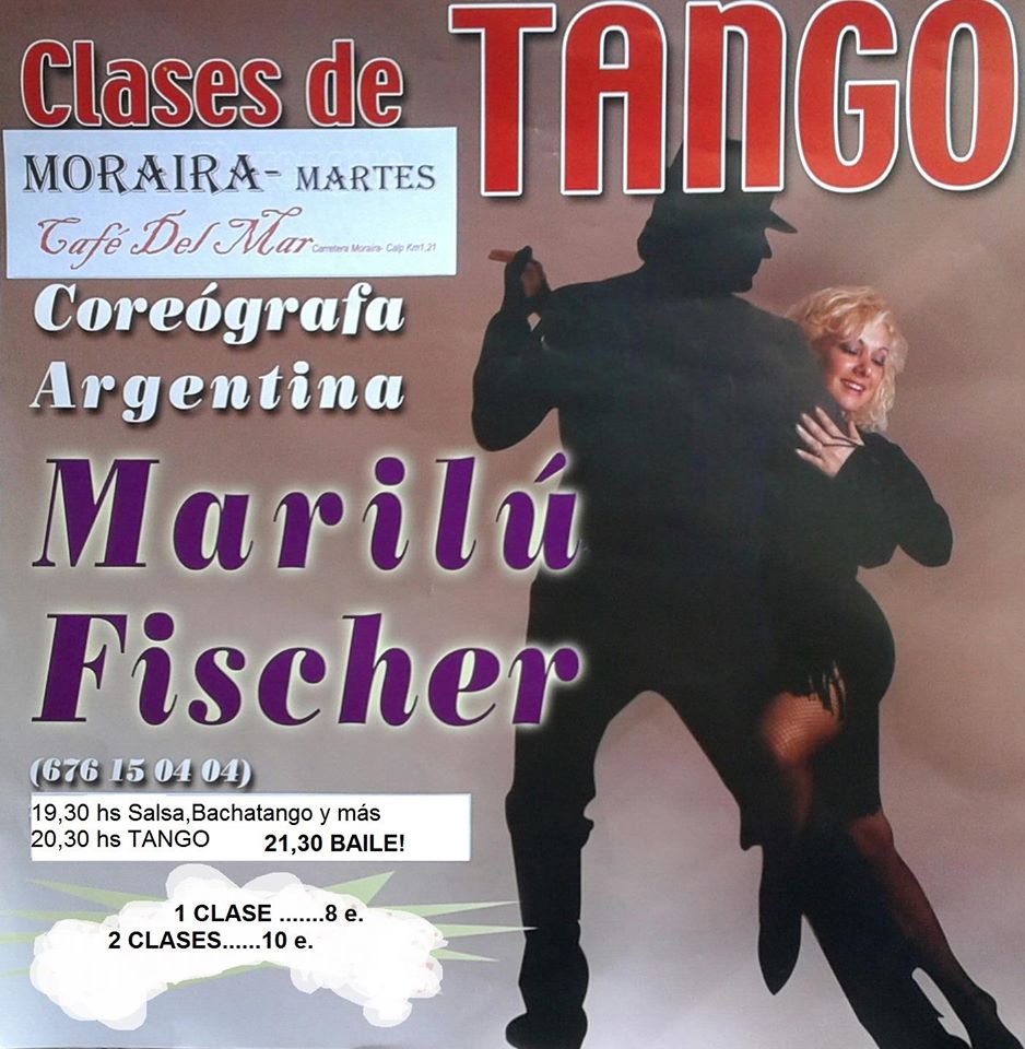 MARTES Clases de Tango en Moraira con Marilú