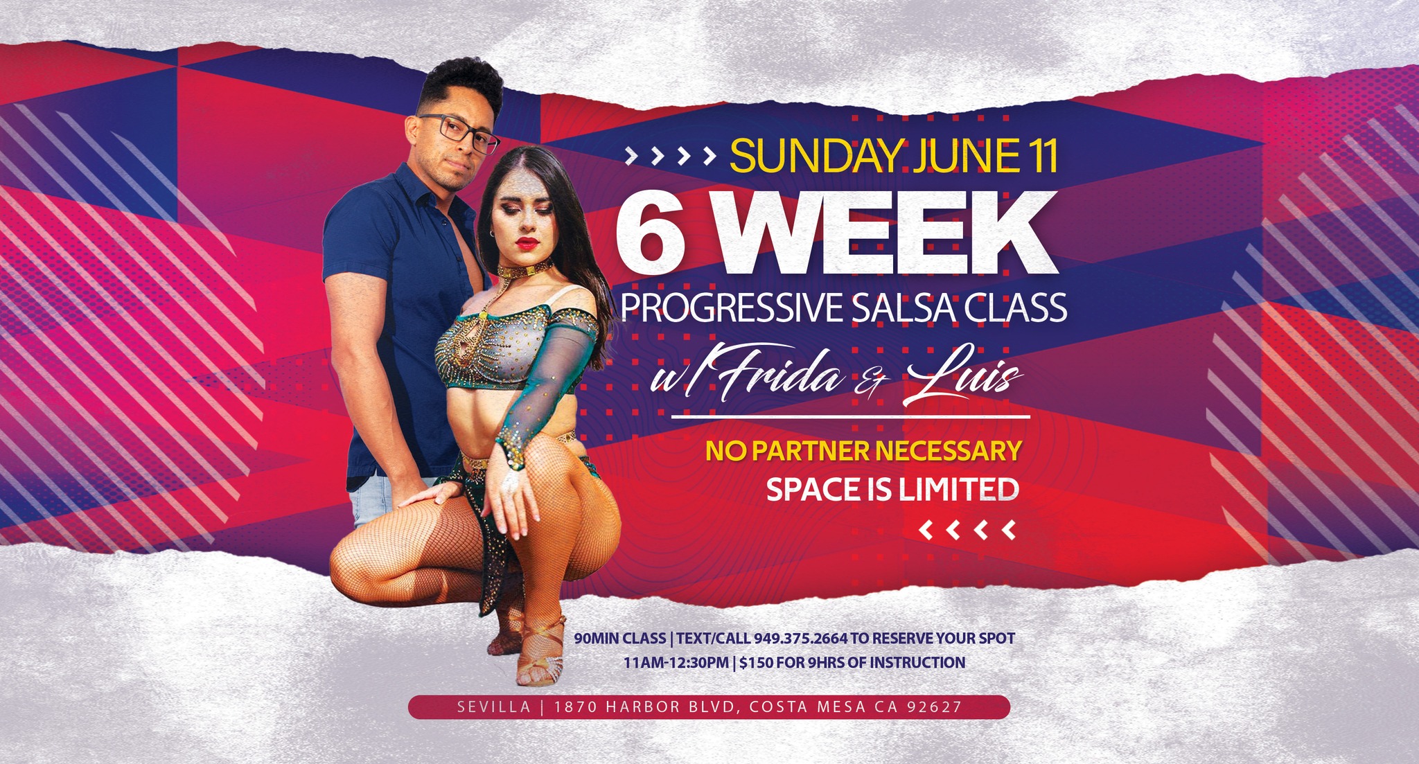 6 Week Progressive Salsa Class With Frida & Luis
