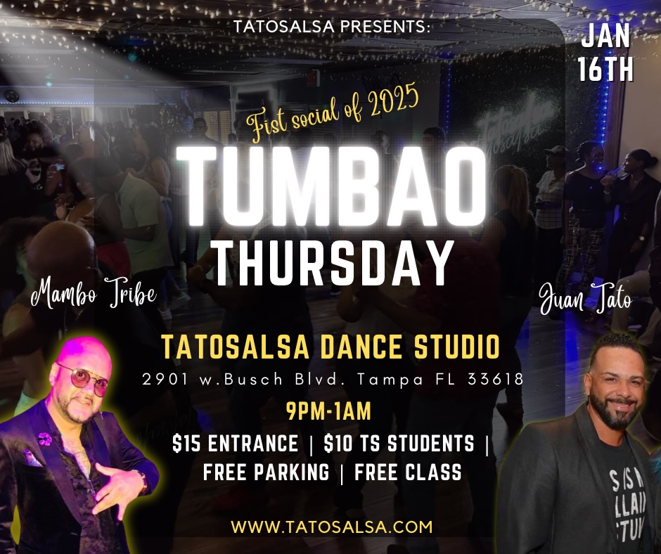 Tumbao Thursdays Dance Social Jan 16th - Class with Juan TaTo