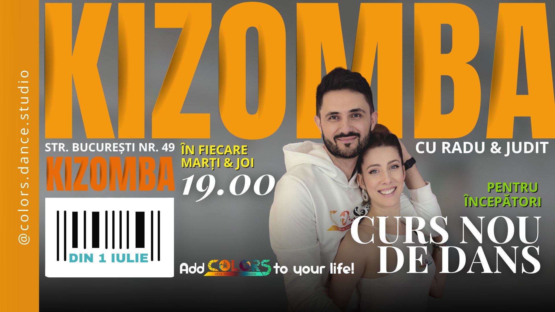 Curs NOU de dans ✨ Inițiere în Kizomba 💃🕺 pentru începători