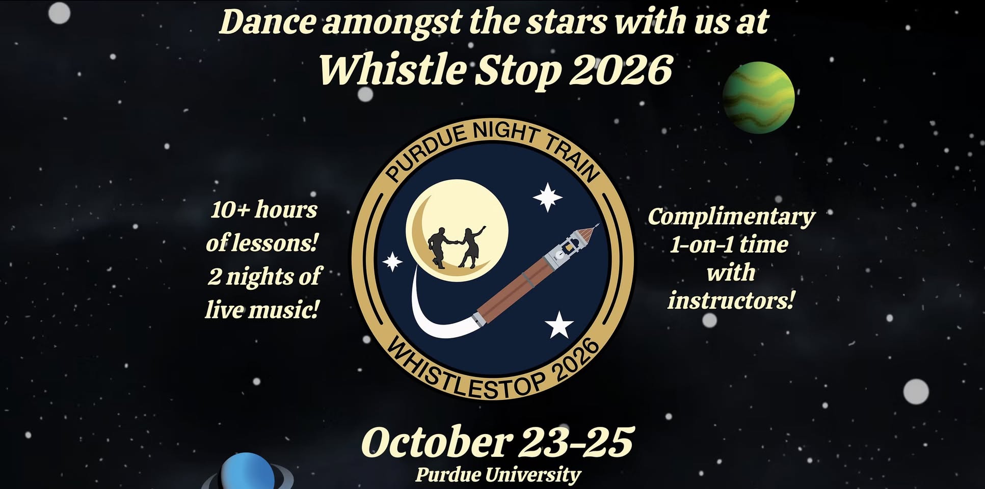 Whistle Stop 2026 - Purdue Night Train's All Weekend Swing Dance Event